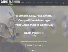 Tablet Screenshot of gameplannerpro.com